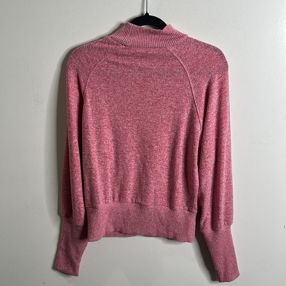 Maeve by anthropology laney cowl neck pullover pink sweater size XS Barbiecore - Picture 4 of 11